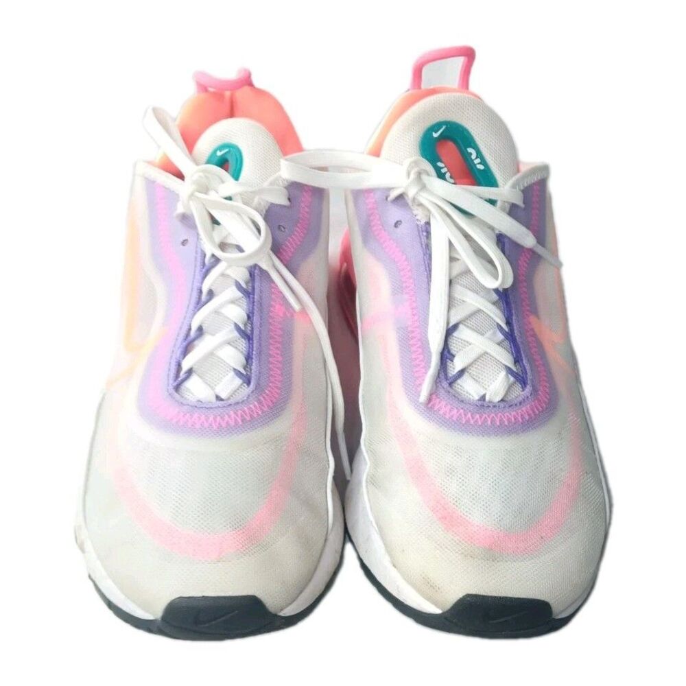 Nike Air Max 2090 White Hyper Orange Running Shoes Women Sz 8 CZ1516-100 - Picture 4 of 10